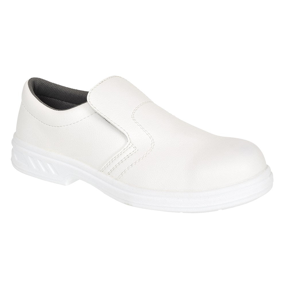 Portwest FW81WHR34 -  sz 34 Steelite Slip On Safety Shoe S2 - White
