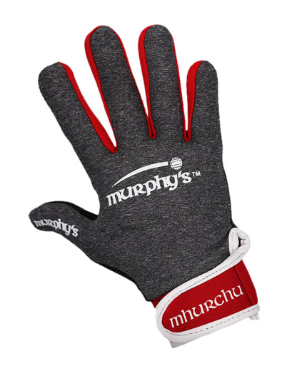 Murphy's Gaelic Gloves Junior Grey/Red/White 4 / Under 8