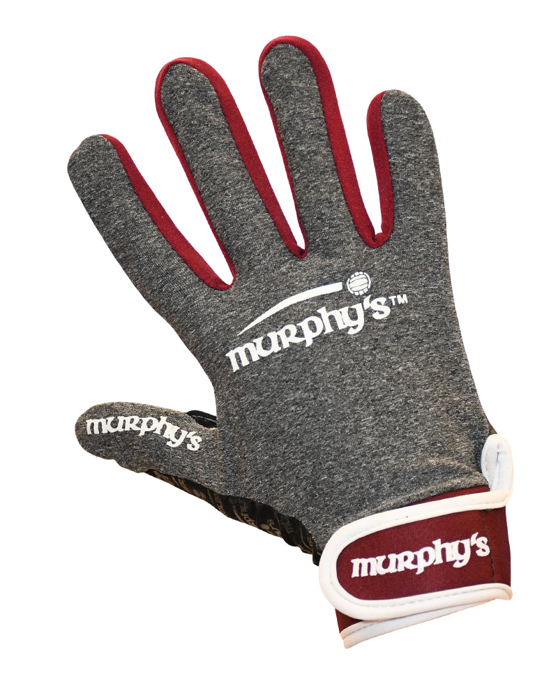 Murphy's Gaelic Gloves Grey/Maroon/White 7 / X-Small