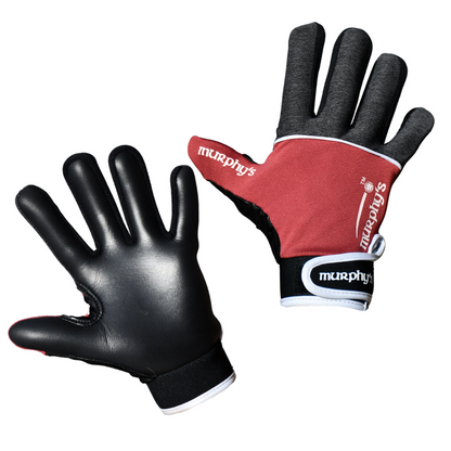 Murphy's V2 Gaelic Gloves Junior - 4 / Under 8 - Grey/Maroon/White