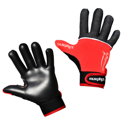Murphy's V2 Gaelic Gloves Junior - 6 / Under 12 - Grey/Red/White