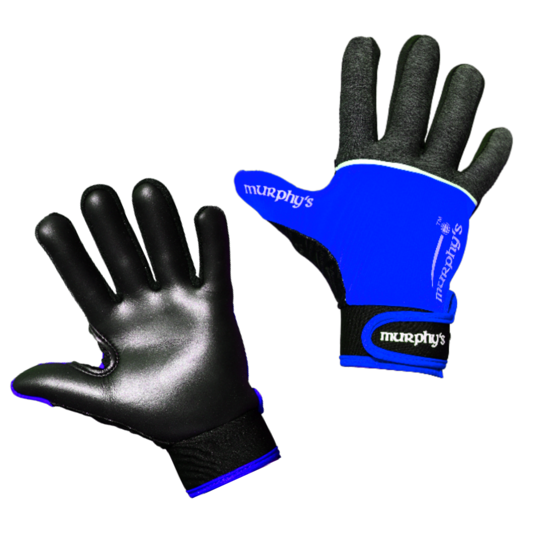 Murphy's V2 Gaelic Gloves - 10 / Large - Grey/Blue/White