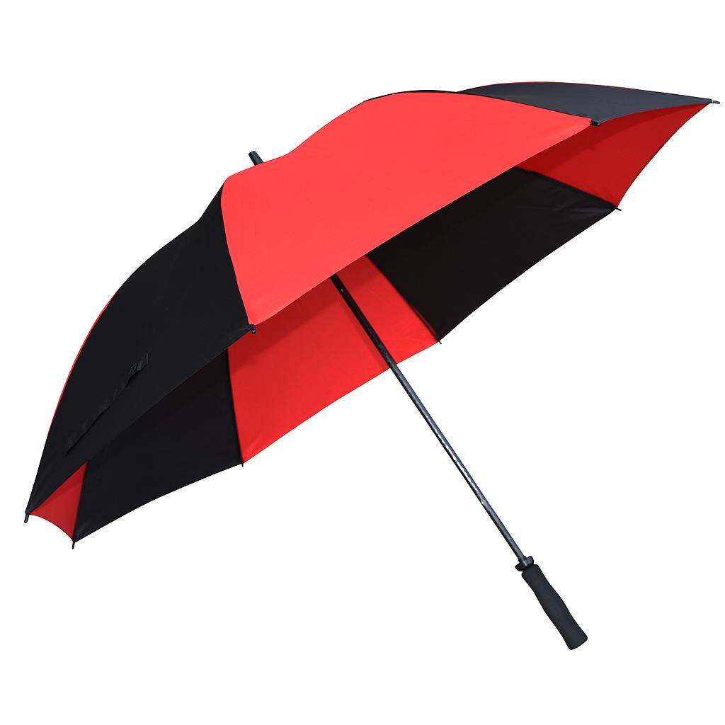 Fiberglass Golf Umbrella Black/Red 30"