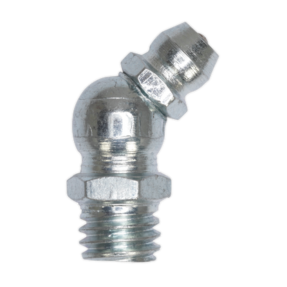 SEALEY - GNM12 Grease Nipple 45� 8 x 1.25mm Pack of 25