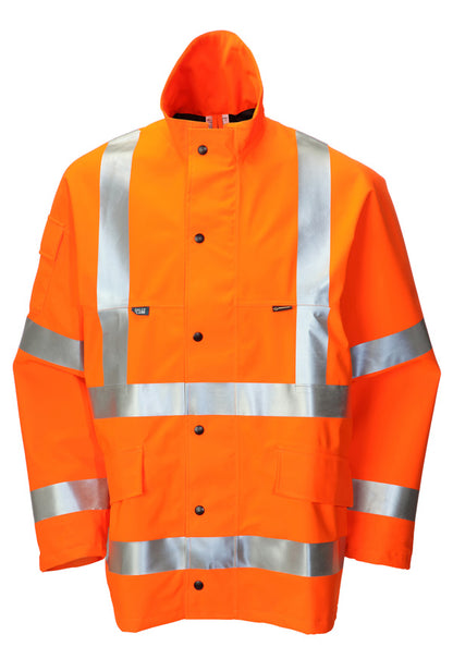 Beesift - GORE-TEX Hi Vis FOUL WEATHER JACKET NO HOOD - Orange - Yellow