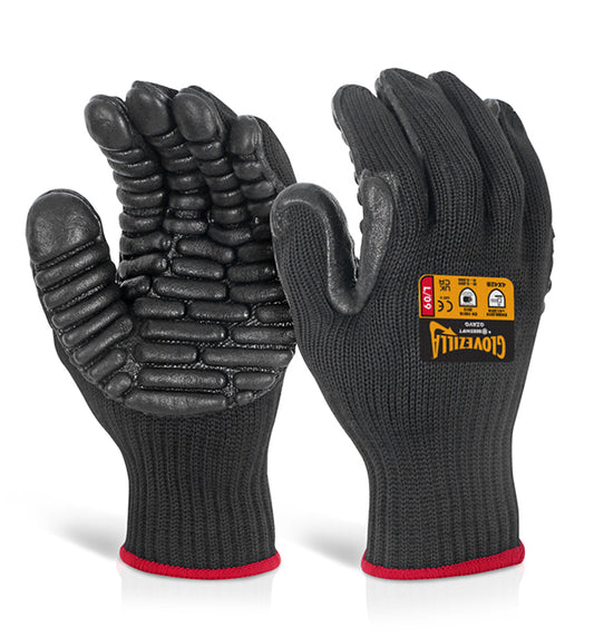 BEESWIFT GLOVEZILLA ANTI VIBRATION GLOVES BLACK L