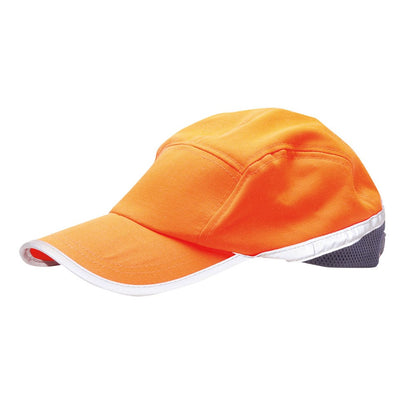 Portwest HB10ONR -  sz 0 Hi-Vis Baseball Cap - Orange/Navy