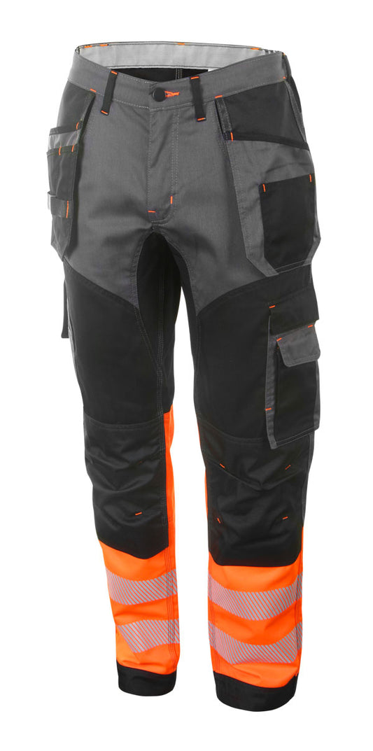 BEESWIFT DELTIC HI-VIS TWO-TONE TROUSERS ORANGE / BLACK 44