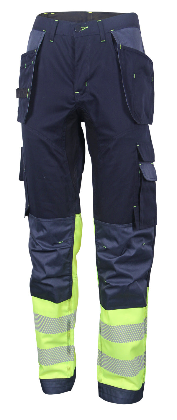 BEESWIFT DELTIC HI-VIS TWO-TONE TROUSERS SATURN YELLOW / NAVY 36S
