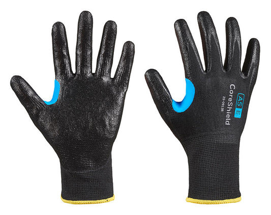 HONEYWELL CORESHIELD SMOOTH NITRILE CUT E GLOVES BLACK S