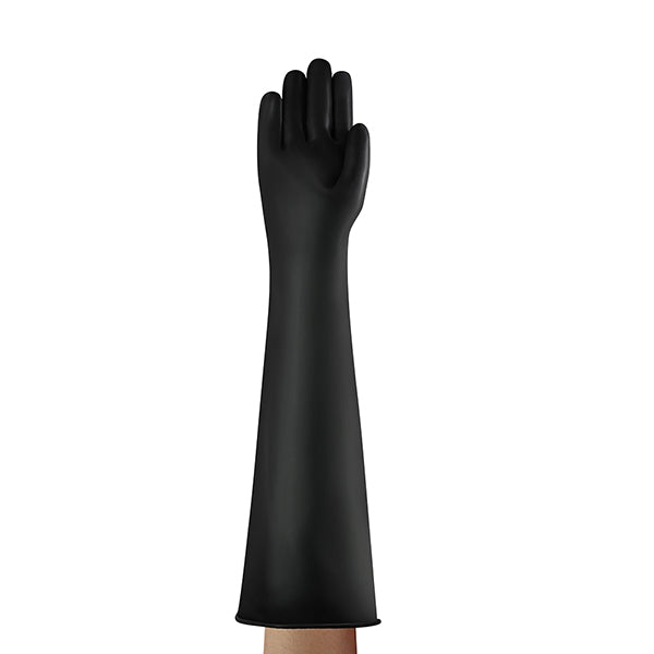 INDUSTRIAL LATEX HEAVY WEIGHT 24"  GAUNTLET BLACK 09