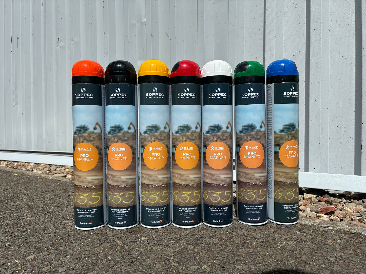 Soppec Promarker Aerosol Line Marking Spray Paint with Safety Cap 750ml