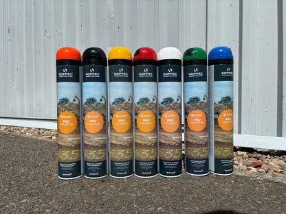 Soppec Promarker Aerosol Line Marking Spray Paint with Safety Cap 750ml