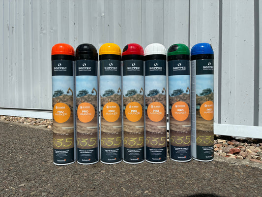 Soppec Promarker Aerosol Line Marking Spray Paint with Safety Cap 750ml