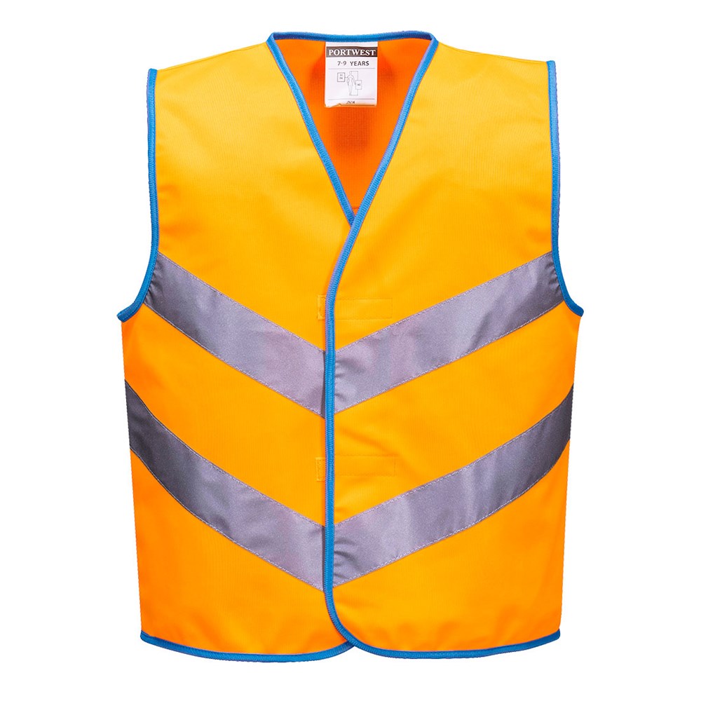 Portwest JN15ORRM -  sz M Junior Colour Bright Vest - Orange