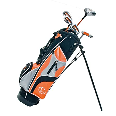 Longridge Junior Challenger Package Age 8+ - 5 RH Clubs Black/Orange