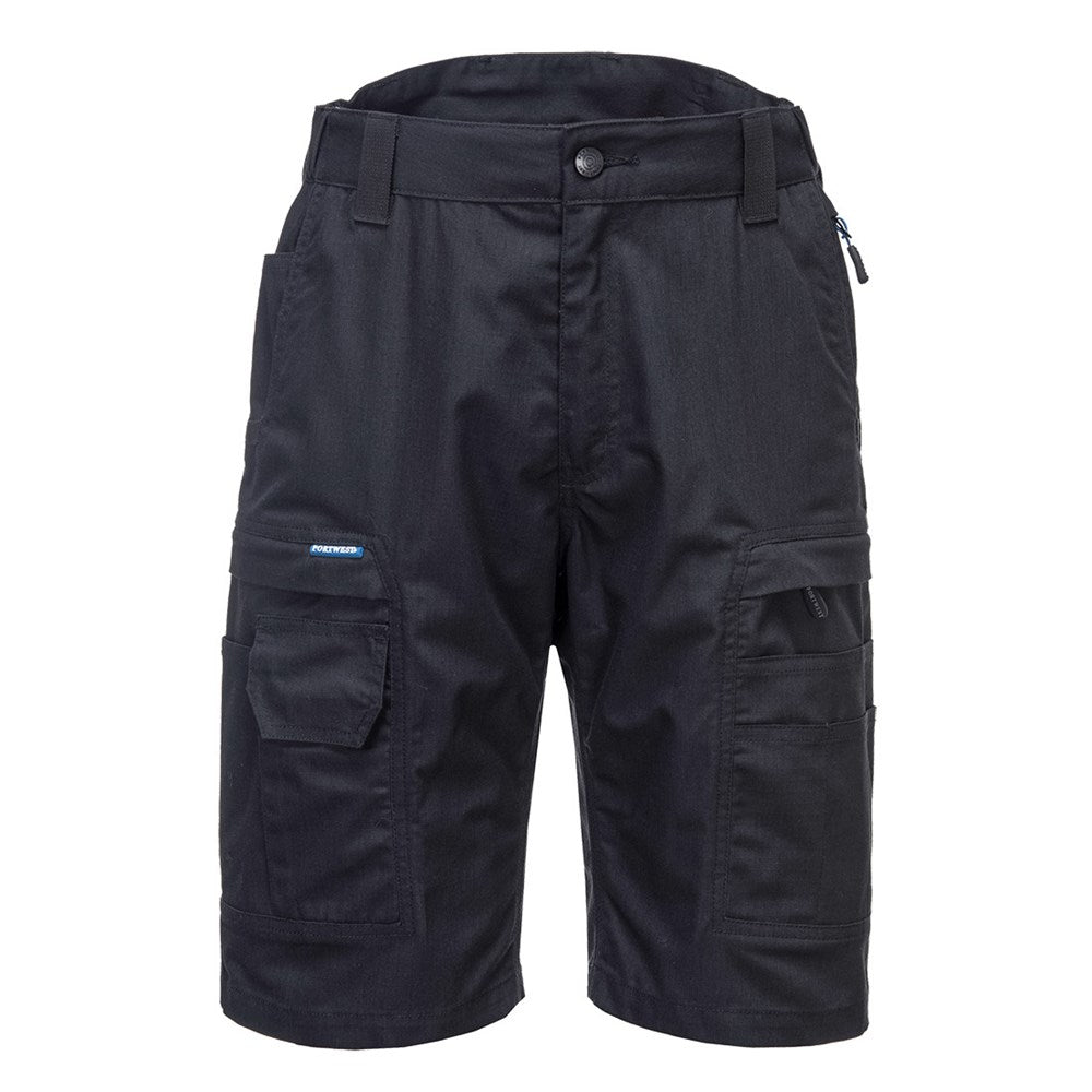 Portwest KX340BKR33 -  sz 33 KX3 Ripstop Shorts - Black