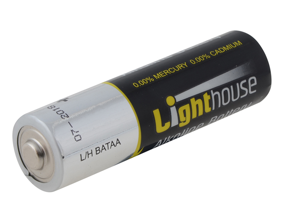 Lighthouse L/HBATAA AA LR6 Alkaline Batteries 2400mAh (Pack 4) |