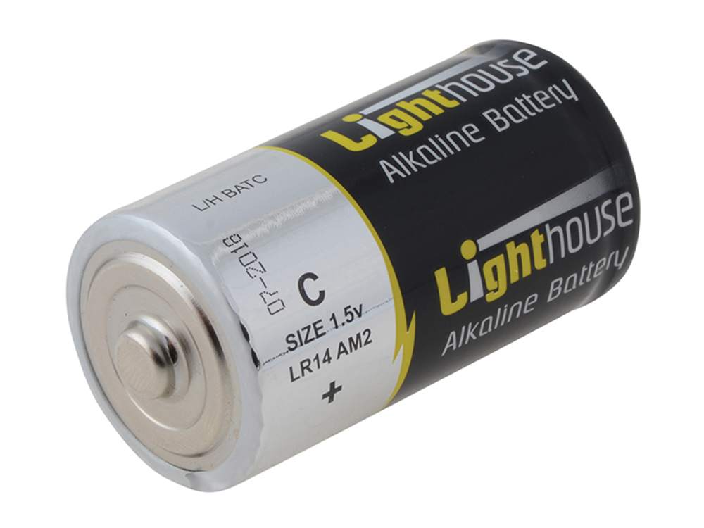 Lighthouse L/HBATC C LR14 Alkaline Batteries 6200mAh (Pack 2) |