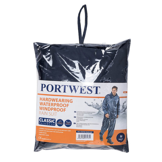 Portwest L440 -  Essentials Rainsuit (2 Piece Suit) - Waterproof jacket and pants