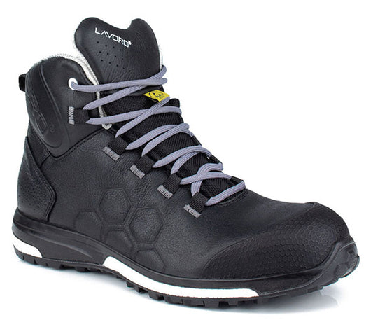 LAVORO KENOBI METAL FREE ESD BOOT BLACK BLACK 05