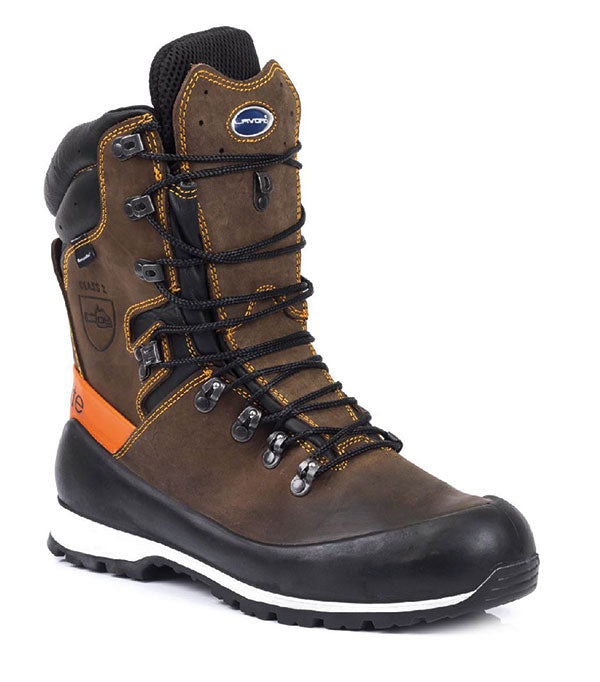LAVORO ELITE FORESTRY CHAINSAW BOOT BROWN 10.5