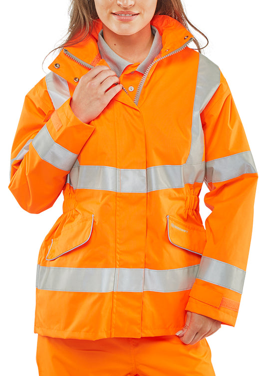 BEESWIFT LADIES HI-VIS EXECUTIVE JACKET ORANGE S