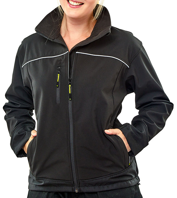 BEESWIFT LADIES SOFT SHELL JACKET BLACK M