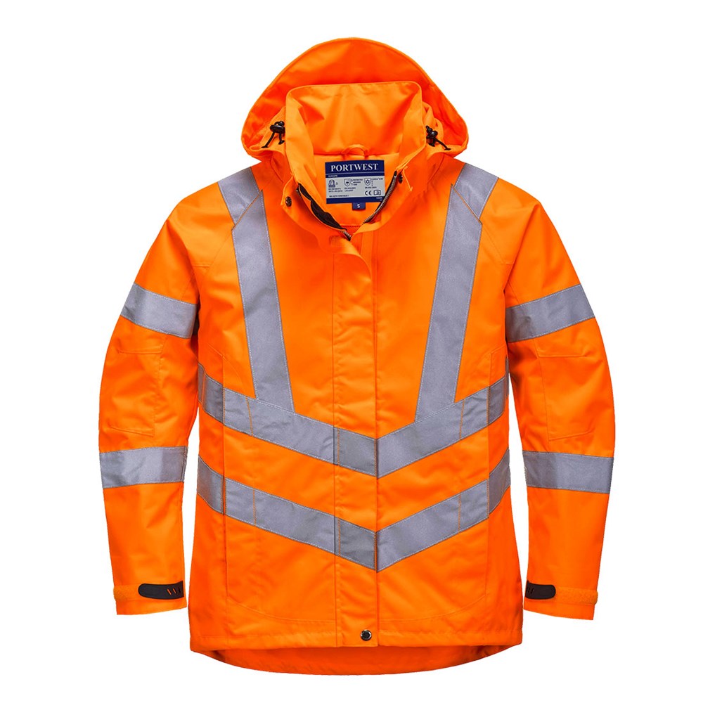 Portwest LW70ORRL -  sz L Ladies Hi-Vis Breathable Jacket - Orange