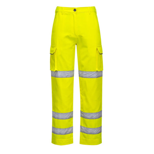 Portwest LW71YERS -  sz S Ladies Hi-Vis Trousers - Yellow