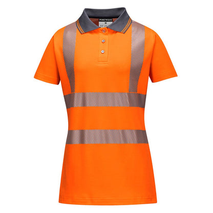 Portwest LW72ORRXXL -  sz 2XL Ladies Pro Polo Shirt - Orange