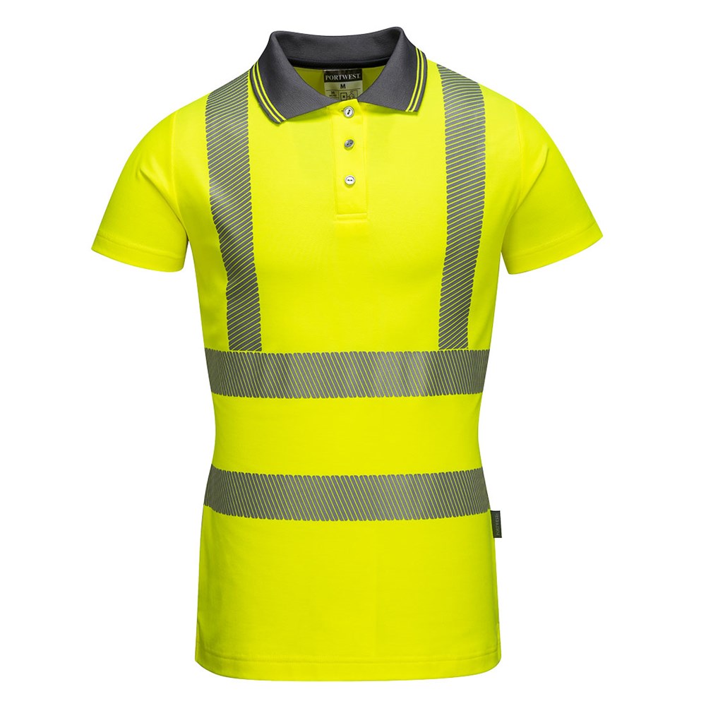 Portwest LW72YERM -  sz M Ladies Pro Polo Shirt - Yellow