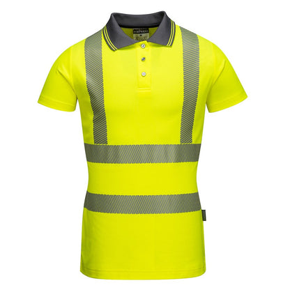 Portwest LW72YERXS -  sz XS Ladies Pro Polo Shirt - Yellow