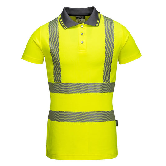 Portwest LW72YERXS -  sz XS Ladies Pro Polo Shirt - Yellow