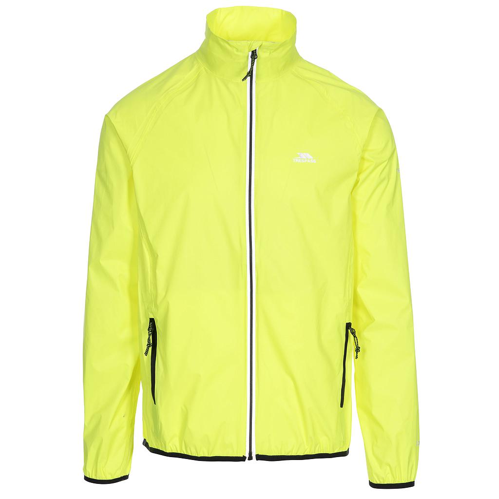 Trespass Men's Retract Shell Jacket Hi-Visibility Yellow/Black Small