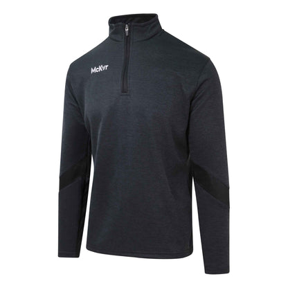 McKeever Core 22 Adult 1/4 Zip Top - Large - Black