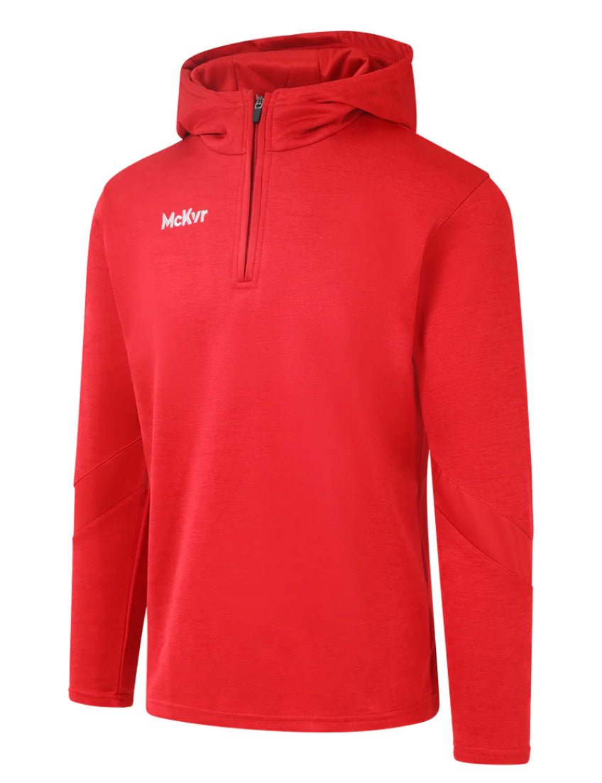 McKeever Core 22 Adult 1/4 Zip Hoodie - Small - Red