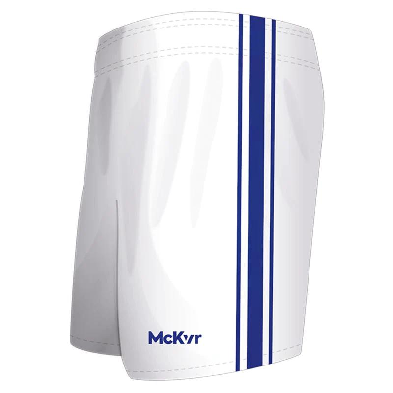 McKeever Core 22 Youth GAA Shorts - 20" - White/Royal