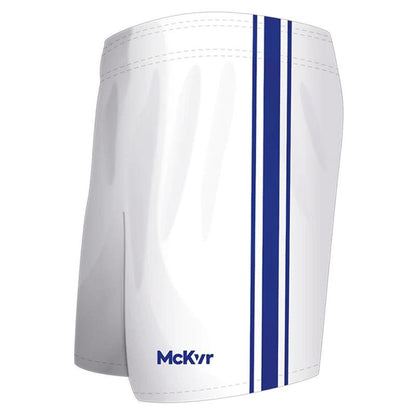 McKeever Core 22 Youth GAA Shorts - 24" - White/Royal