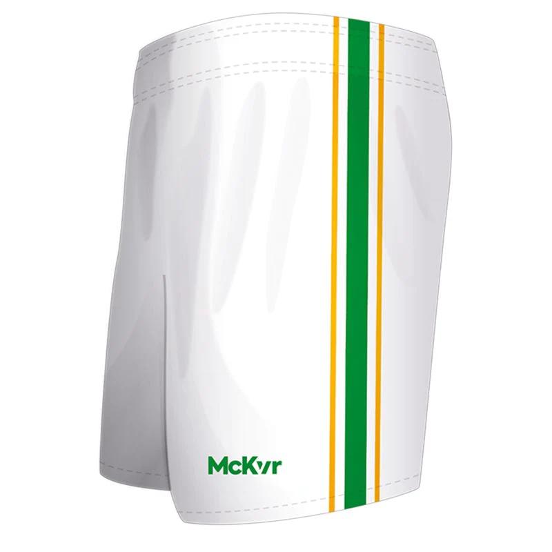 McKeever Core 22 Youth GAA Shorts - 20" - White/Green/Gold