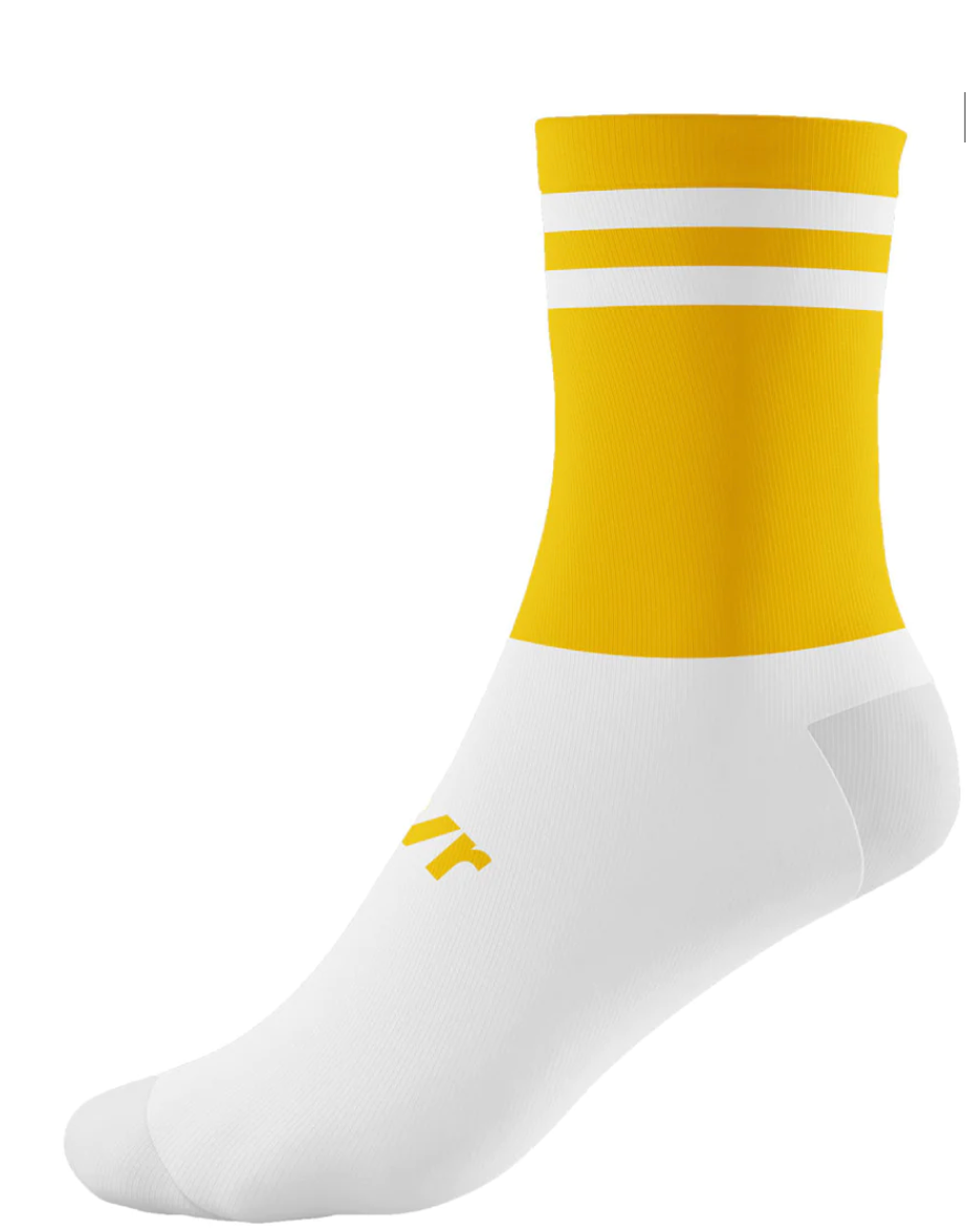 McKeever Pro Mid 2 Bar Youth Socks - J12-2 - Gold/White