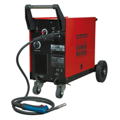 SEALEY - MIGHTYMIG170 Professional Gas/No-Gas MIG Welder 170A with Euro Torch