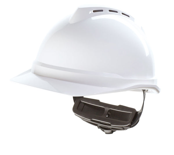 MSA - V-GARD 500 VENTED SAFETY HELMET WHITE - White