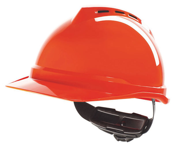 MSA - V-GARD 500 VENTED SAFETY HELMET ORANGE - Orange
