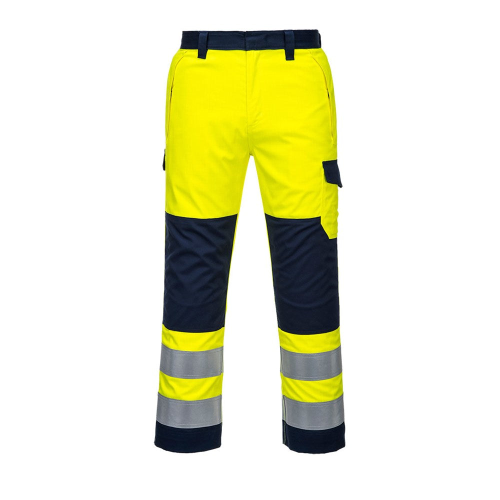 Portwest MV46YNRM -  sz M Hi-Vis Modaflame Trouser - MV46 Yellow/Navy