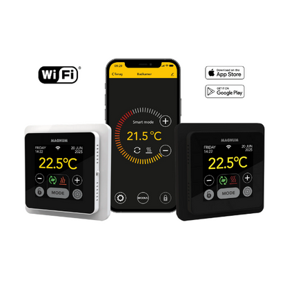 KLIMA Electric Under Floor Heating Mat Kits W Wifi App Thermostat 150w/m_ Output