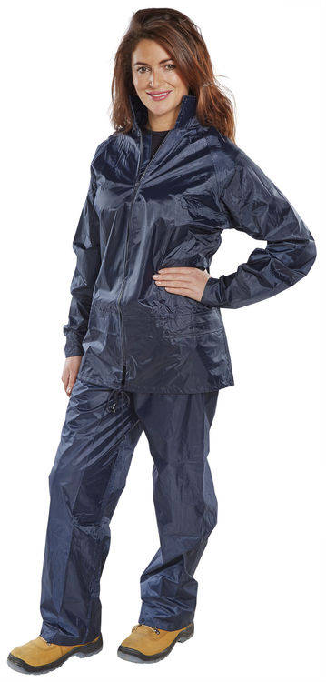 BEESWIFT NYLON WEATHERPROOF SUIT NAVY BLUE XXXL