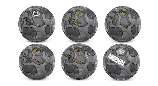 Team Merchandise 32 Panel Camo Signature Football - 5 - Silver - Newcastle