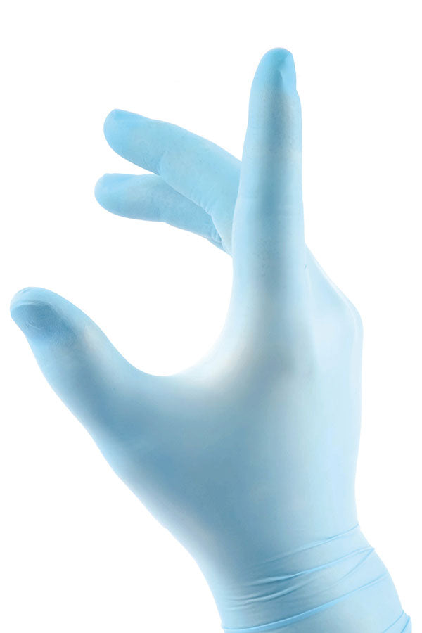 BEESWIFT NITRILE DISPOSABLE GLOVES POWDER FREE BLUE XL