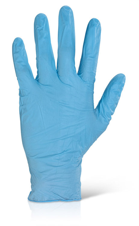 Click - NITRILE DISP GLOVE PF BLUE S - Blue